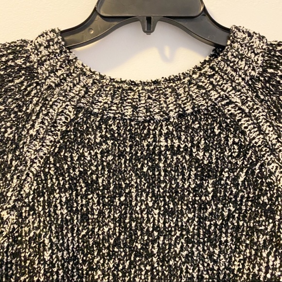 Eileen Fisher Black and White Crewneck Sweater - Picture 4 of 9